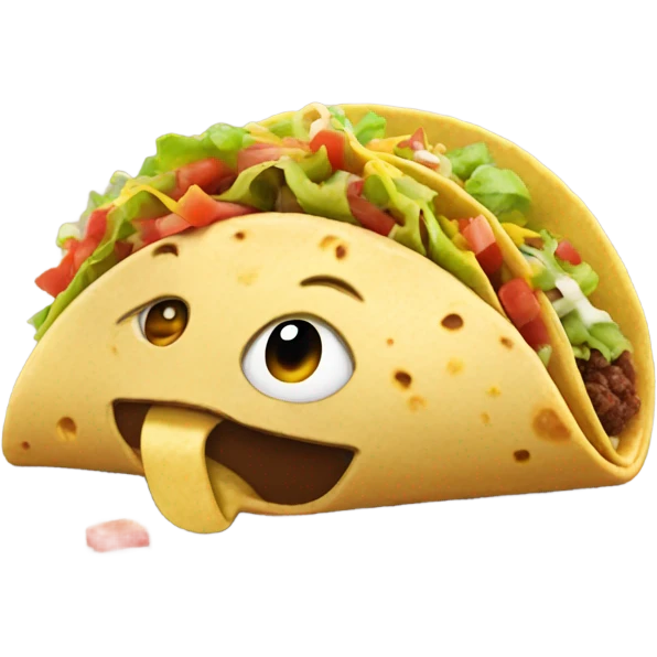 🤤 eating taco emoji