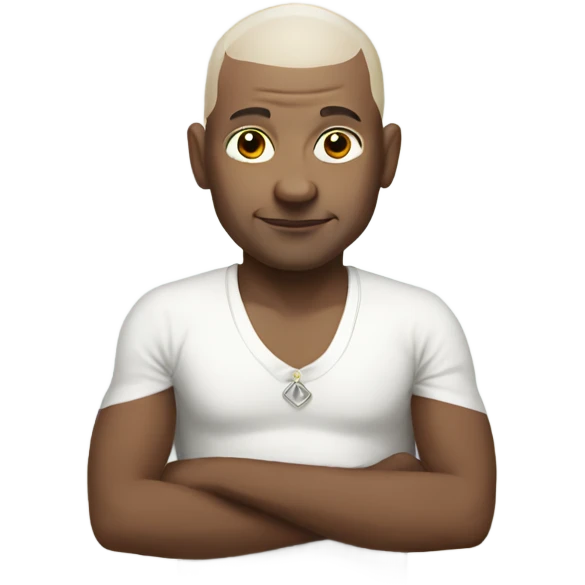 White bald yogi emoji