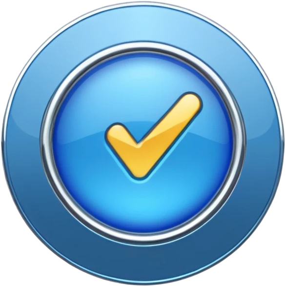 Blue verification badge emoji