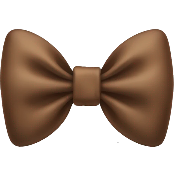 Brown bow emoji