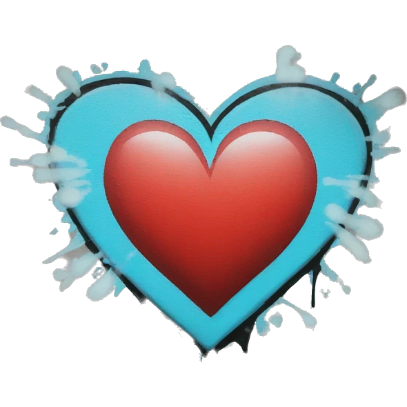 I love you sign in graffiti  emoji