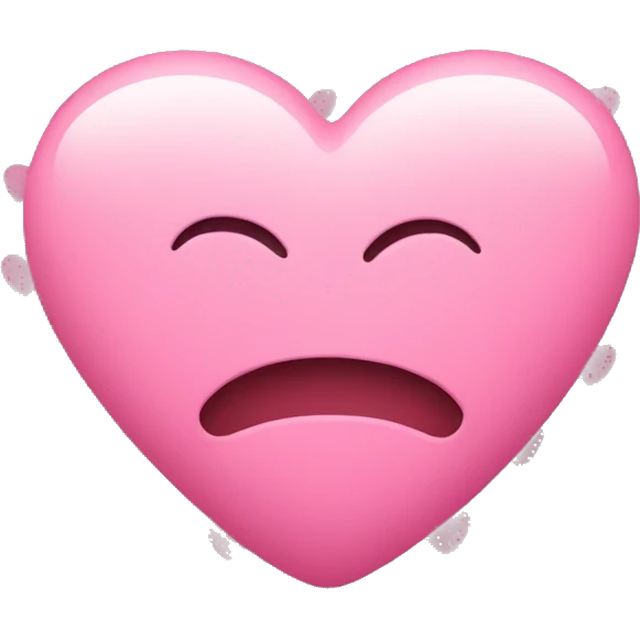 Heart with little pink hearts emoji