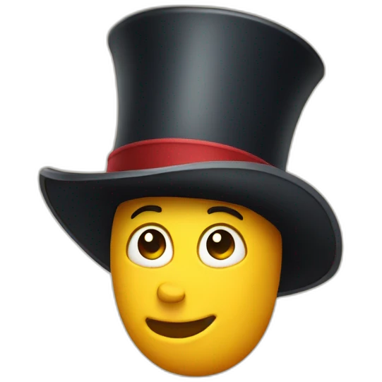  retro disney cylinder hat emoji