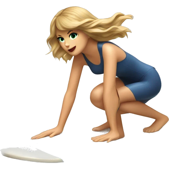 Taylor swift surfing emoji