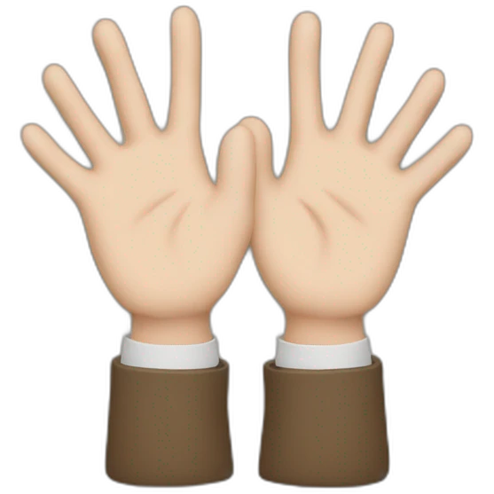 the jul signe with the hands emoji