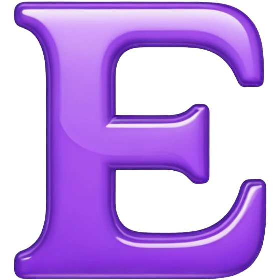 purple letter T emoji