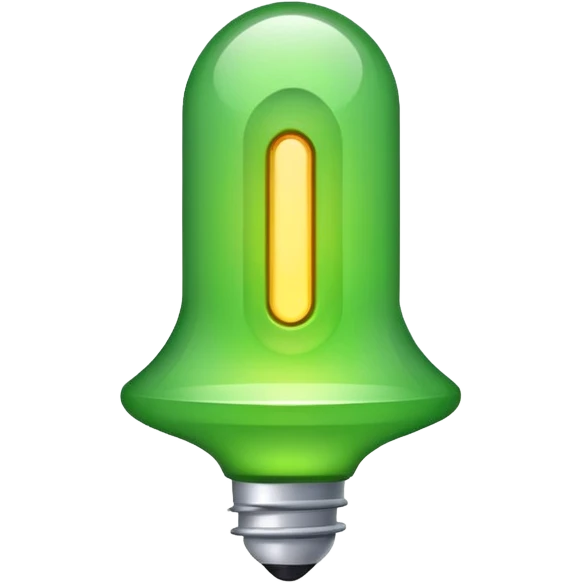 make exclamation Point in light green color  emoji