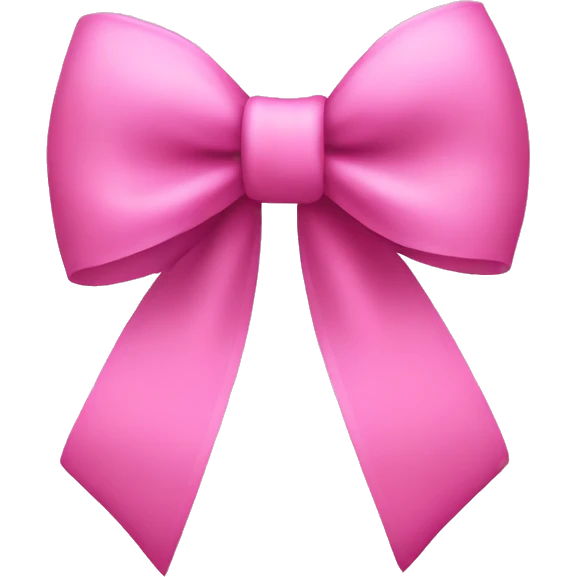 pink bow emoji