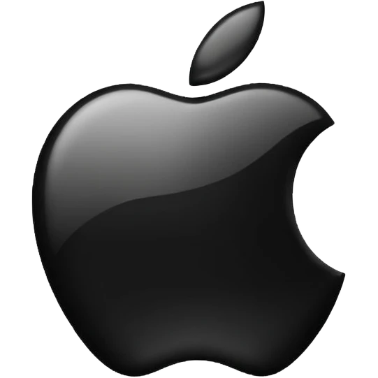 Apple logo negro emoji