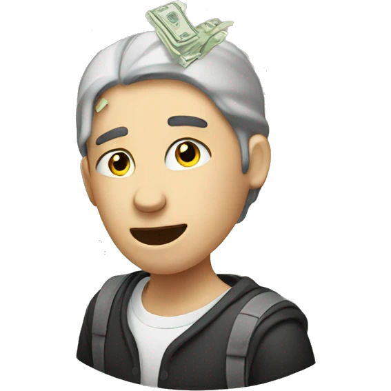 student broken money  emoji