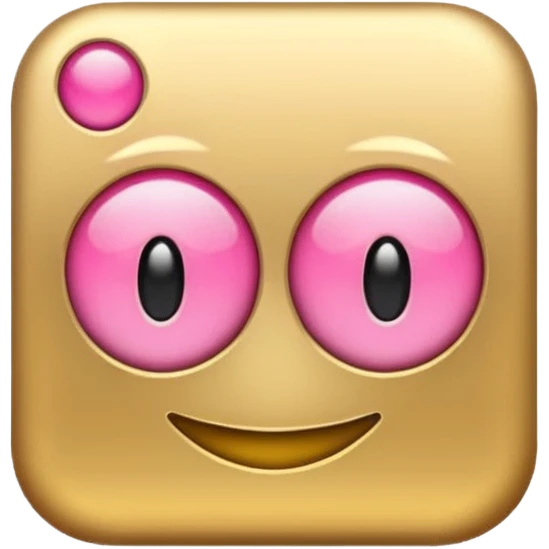 The emoji should be as letters of 7687 and the color of the font should be animated of pink and gold moving. emoji