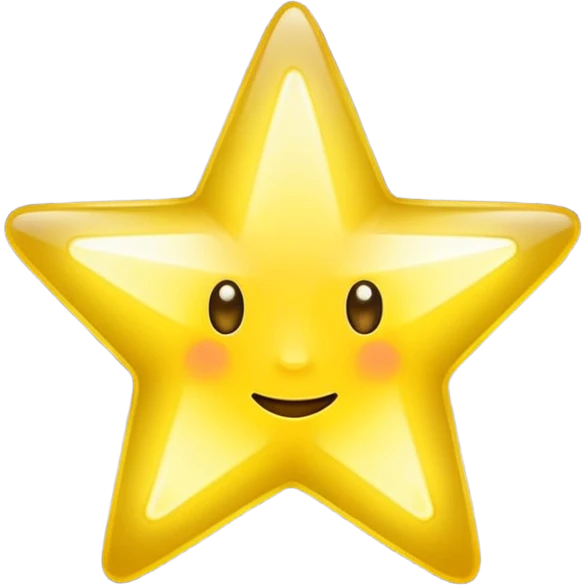 yellow star no face emoji