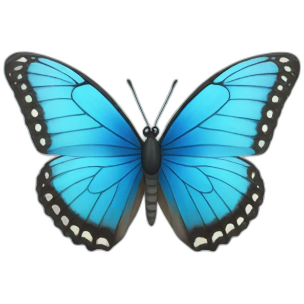 Blue butterfly  emoji
