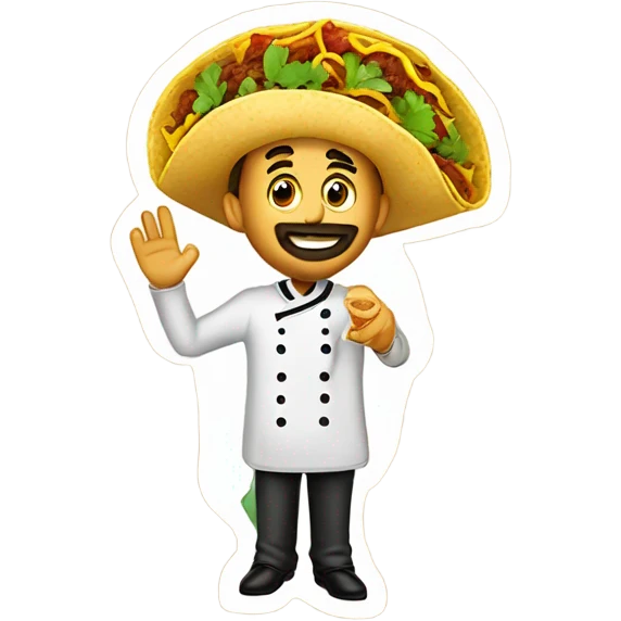 Make a Al pastor taco with cebolla y cilantro  emoji
