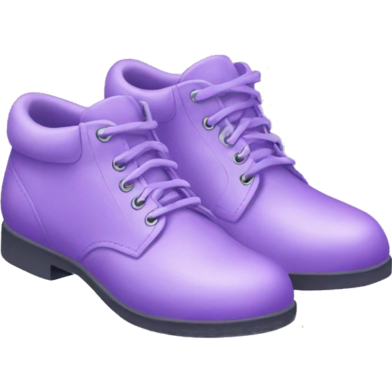 Lilac shoes emoji