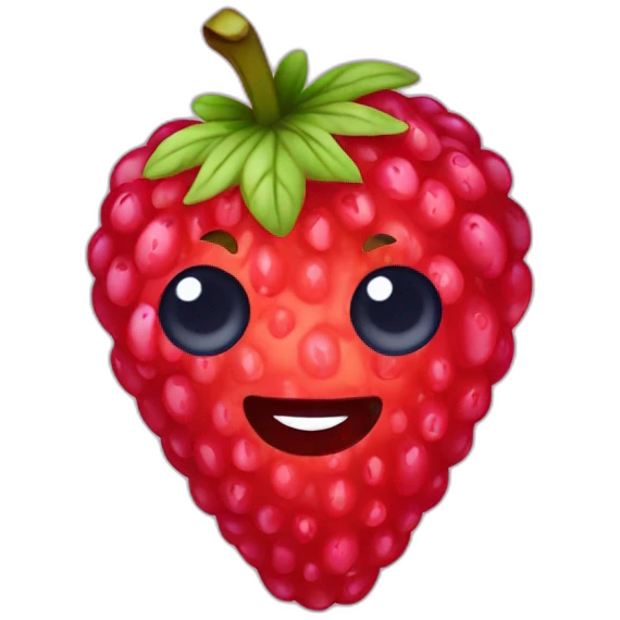 Fraise framboise myrtille emoji