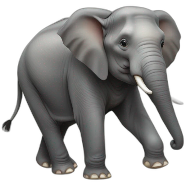 Asian Elephant full body emoji