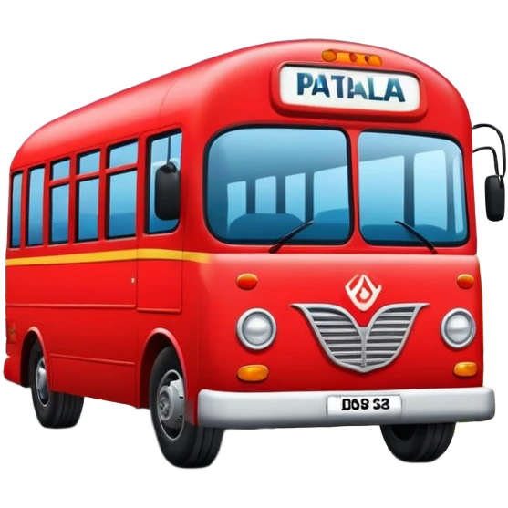 Bus going to Patiala emoji