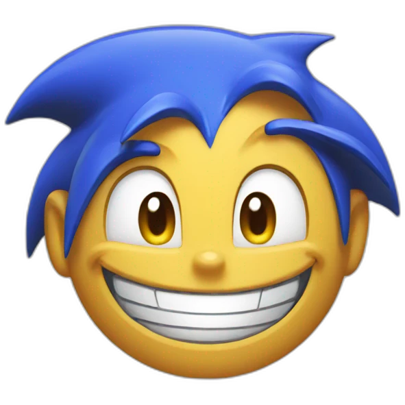 sonic happy mood emoji