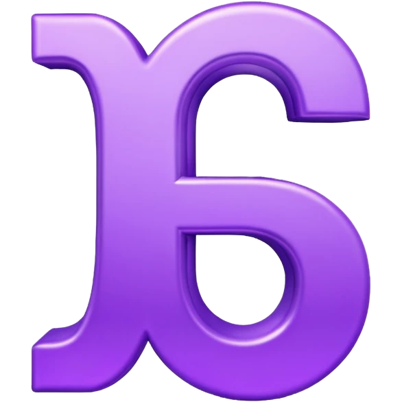 3D text that spells “you” in a shiny purple fancy font  emoji