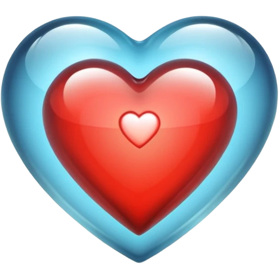 heart with a glass effect emoji
