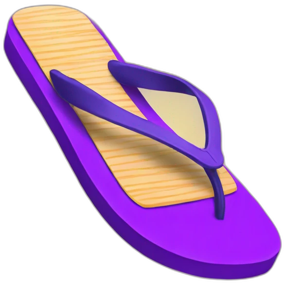 Indian purple flip flop emoji