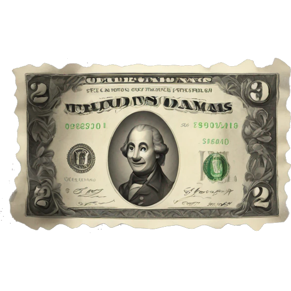 Billete de color negro emoji