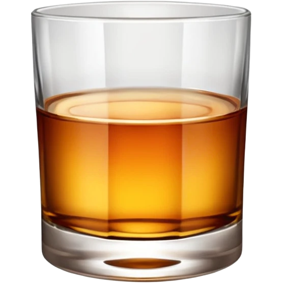 glass of whiskey, no splashes emoji