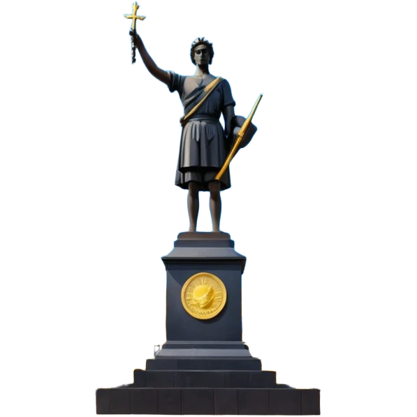 The Statue of Independence on Main Square in Ukraine emoji
