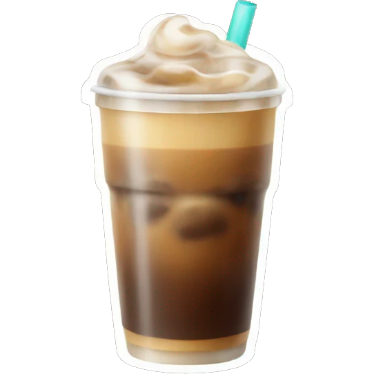 Iced coffee emoji