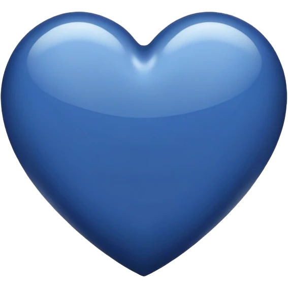 Navy blue heart emoji