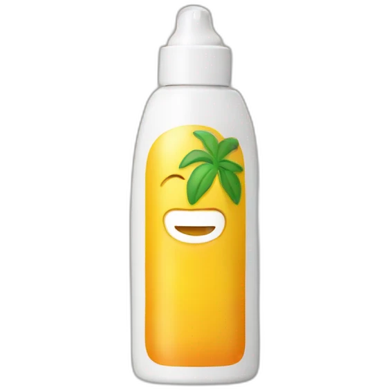Sunscreen bottle emoji