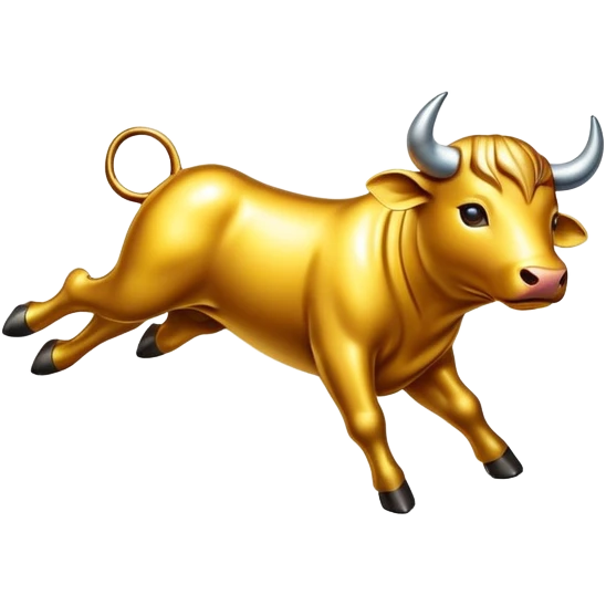 Bull on shooting star emoji