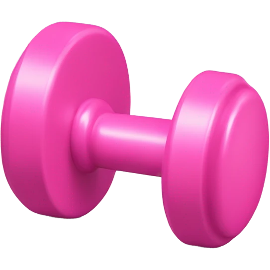 Cute pink plain dumbbells  emoji