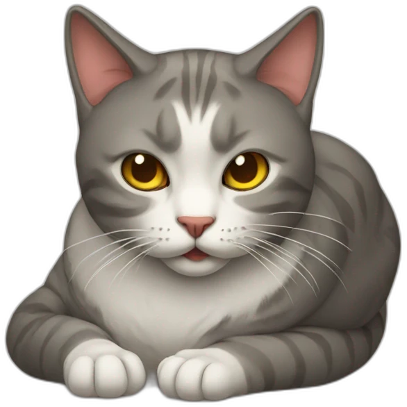 sick cat emoji