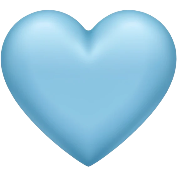 Baby blue heart emoji