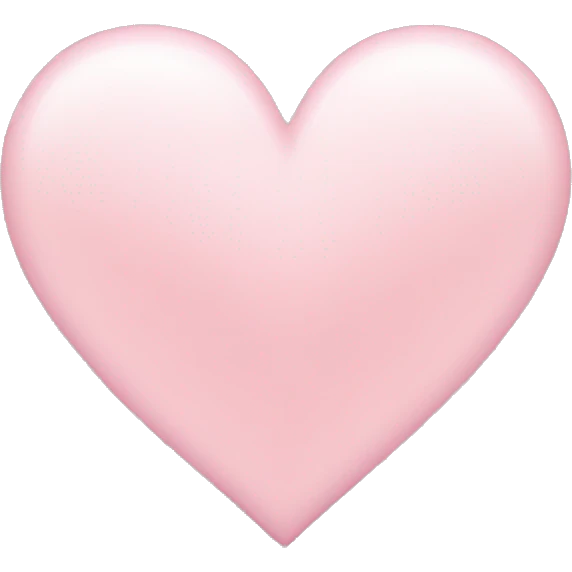 light pink heart emoji