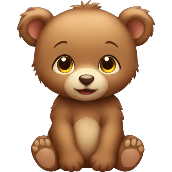 cute baby bear emoji
