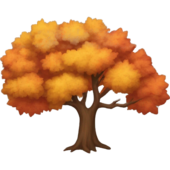 Autumn tree emoji