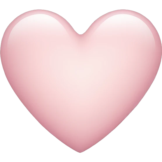 Light pink heart emoji