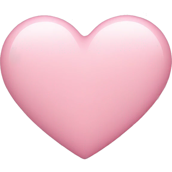 pastel pink heart emoji