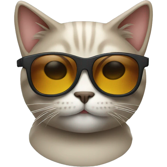 Cat with sunglasses emoji