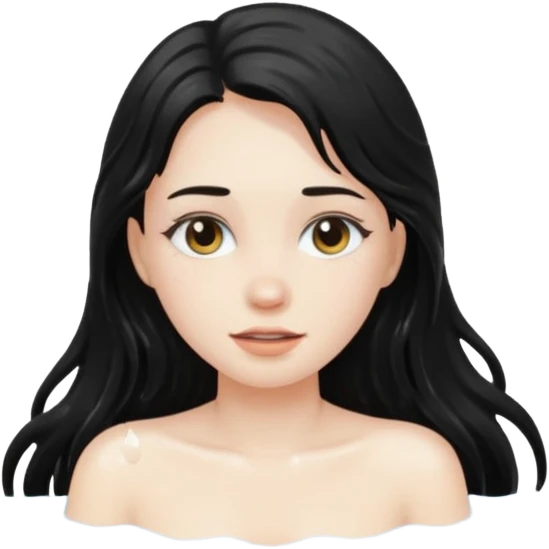 Chica bañada emoji