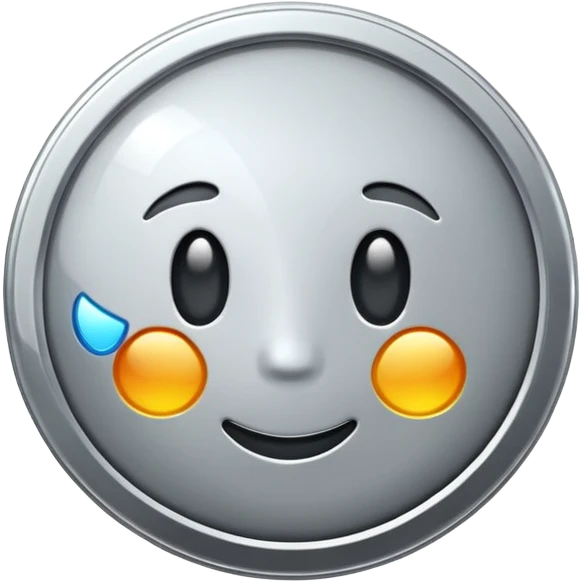Silver coin emoji