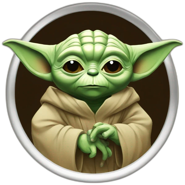 Yoda buvant une bière emoji