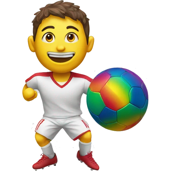 rainbow Fußballtrick emoji