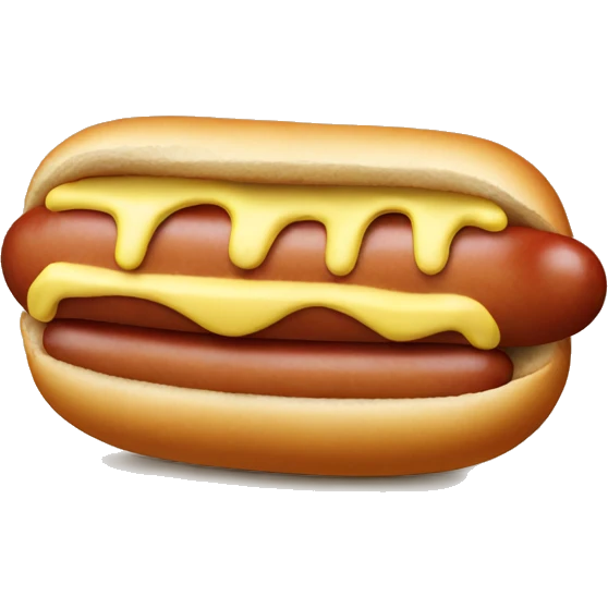 Sad hot dog  emoji