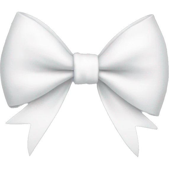 white bow emoji