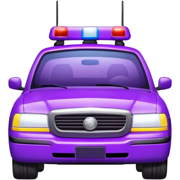 purple police car light emoji