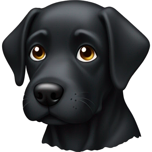 black dog pooping emoji
